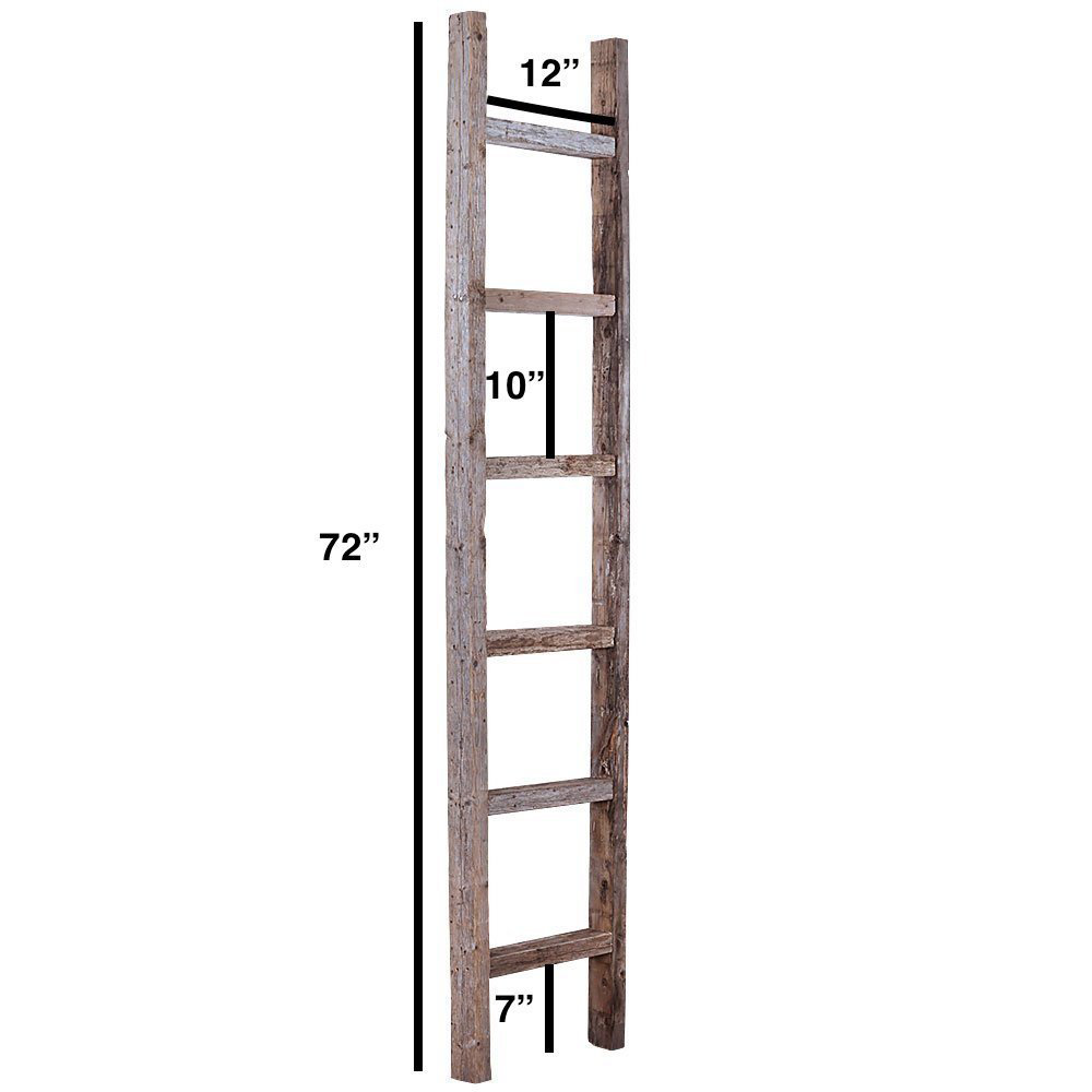 August Grove® 48'' Tall Solid Wood Blanket Ladder & Reviews Wayfair